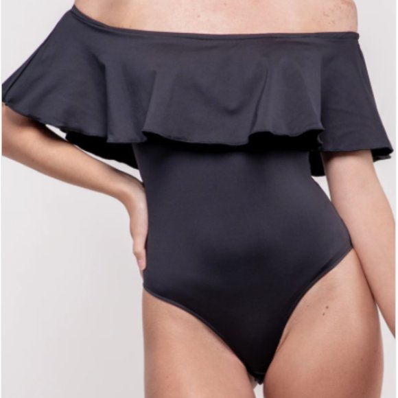 NWT By Egreis Black Evana Bodysuit - Picture 1 of 7